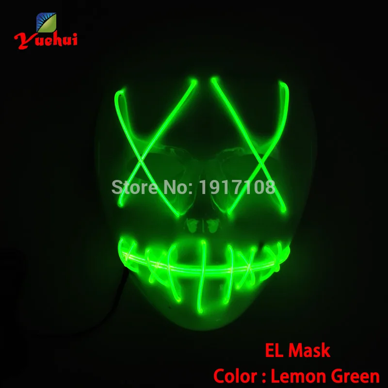 Модная светодиодная маска 10 типов с мультяшным изображением геровечерние
