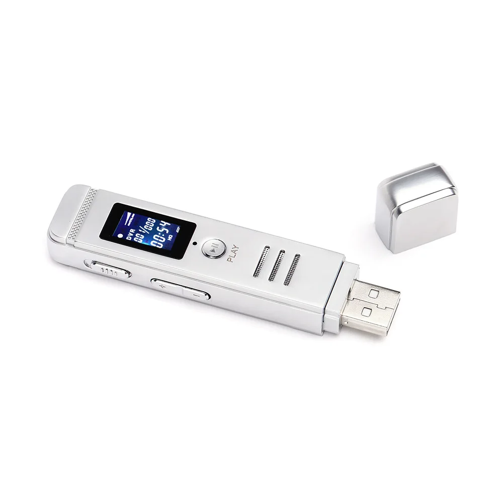 8 Гб HD цифровой голосовой Регистраторы многофункциональный разъем USB Профессиональный Металлический MP3 плеер аудио повторитель воспроизведения Запись ручка