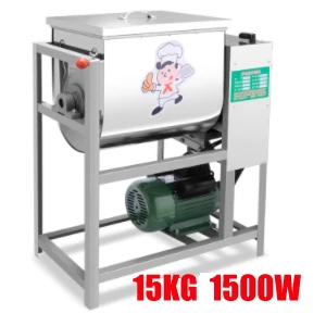15kg Коммерческий Миксер Для Теста 15кг, Миксер для муки, перемешивающий смеситель, подходит для пасты, хлеба, теста, замеса, емкость 1500wc - Цвет: 15kg