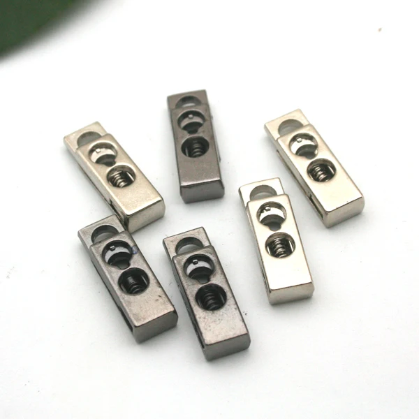 Уникальные квадратные заглушки для шнура из металлического сплава 30 шт./лот