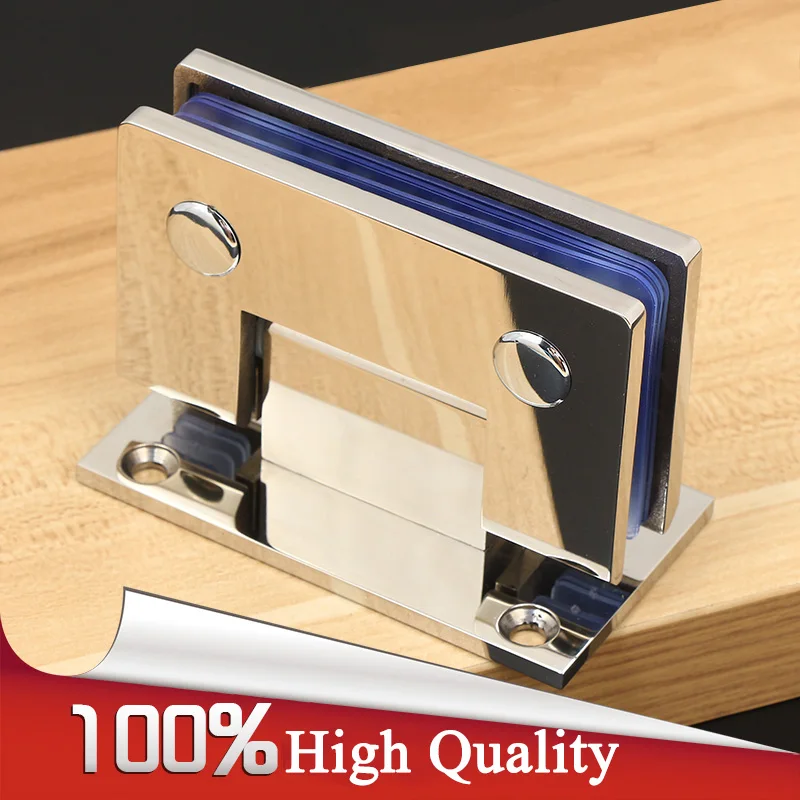 Высокое качество 2 шт. SUS304 нержавеющая сталь безрамные душевые стеклянные