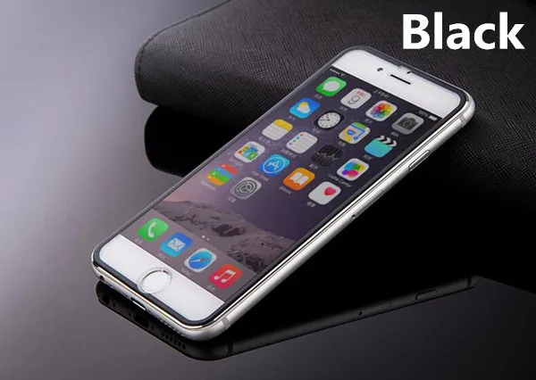 3D закаленное стекло с закругленными краями для iPhone 7 Plus 8, титановая защитная пленка, Защита экрана для iPhone 6S XS 11Pro, полное покрытие - Цвет: black