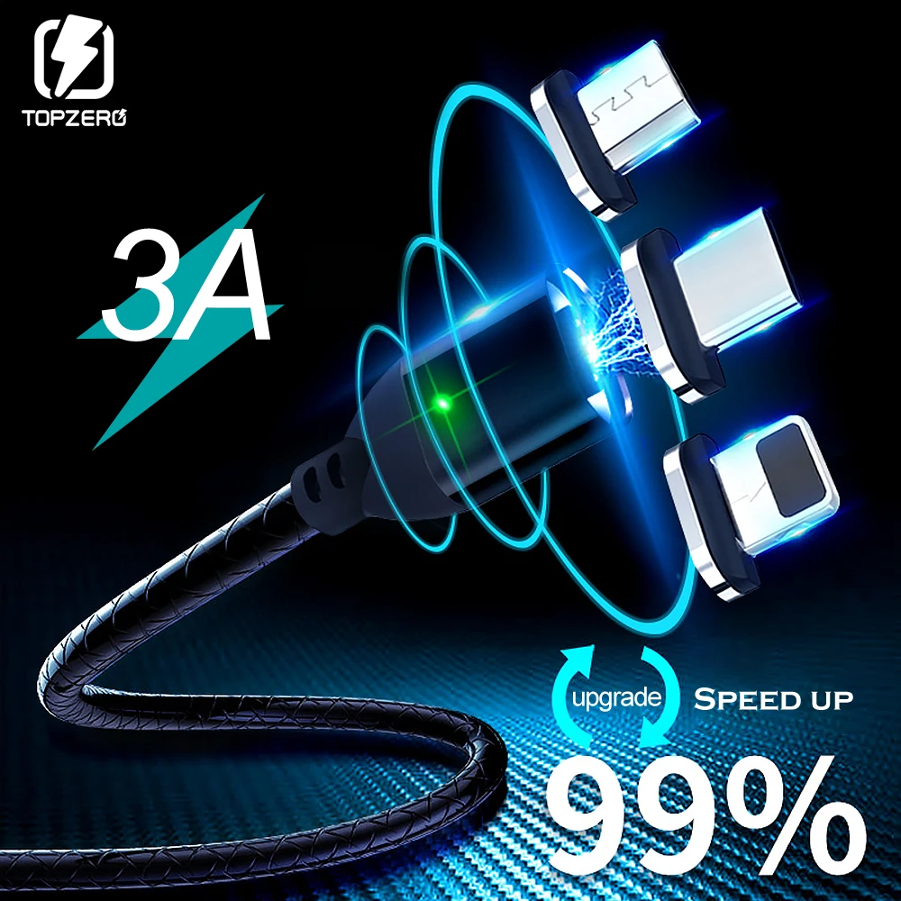 Магнитный usb кабель для зарядки iPhone X XS XR XS MAX Led USB Micro USB C кабель для быстрой зарядки для мобильного телефона samsung шнур для передачи данных