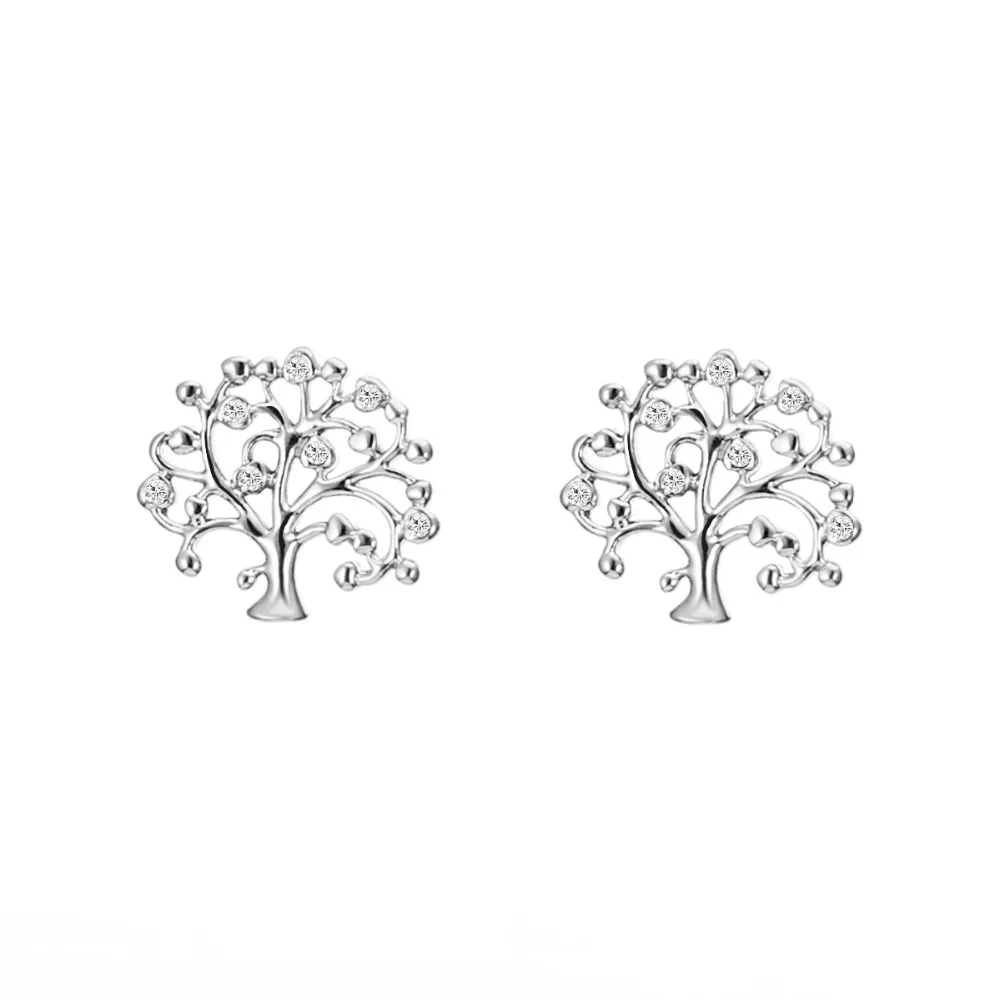 Женские серьги-гвоздики с кристаллами в винтажном стиле Life Tree массивные стразы