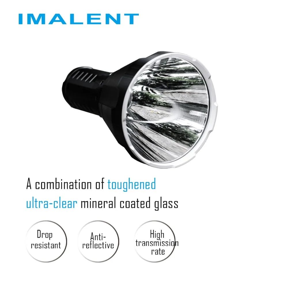 IMALENT R70C перезаряжаемый фонарик CREE XHP70.2 max 6500 люмен расстояние луча 1270 м с 4*18650 3000