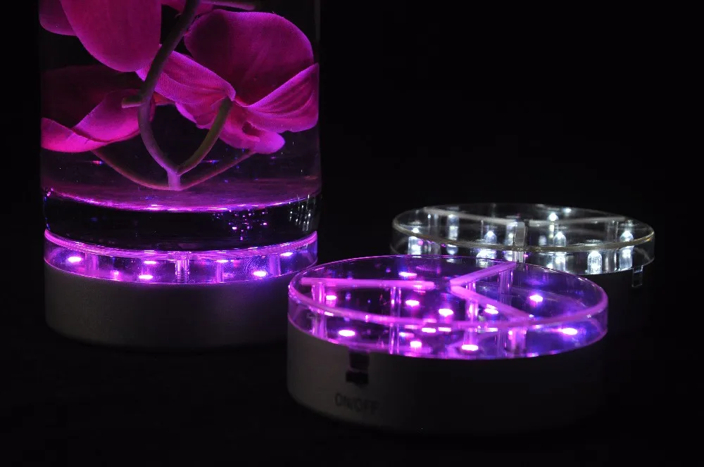 1 шт. освещение для украшения дома Серебряное основание RGB цвет светодиодное