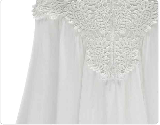 Женская кружевная шифоновая блузка без рукавов большие размеры 5xl|lace blouse|mujeres