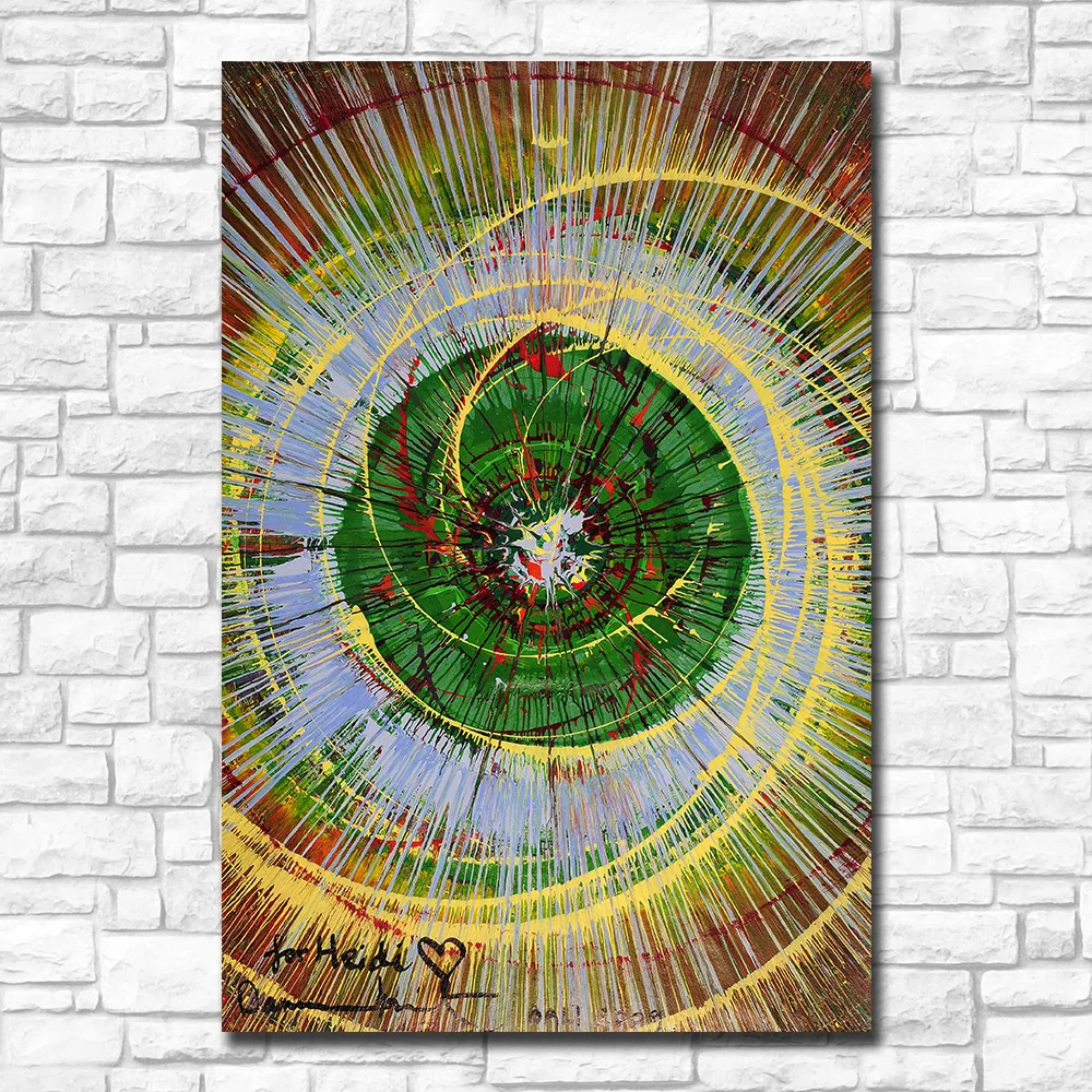 Настенное искусство абстрактная живопись без названия (Spin) холст настенные