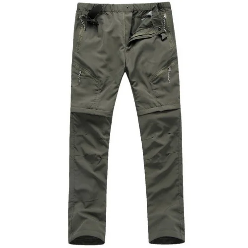 army green LoClimb мужские летние уличные походные брюки съемные быстросохнущие спортивные брюки для мужчин треккинговые походные брюки шорты, AM001 - Цвет: army green