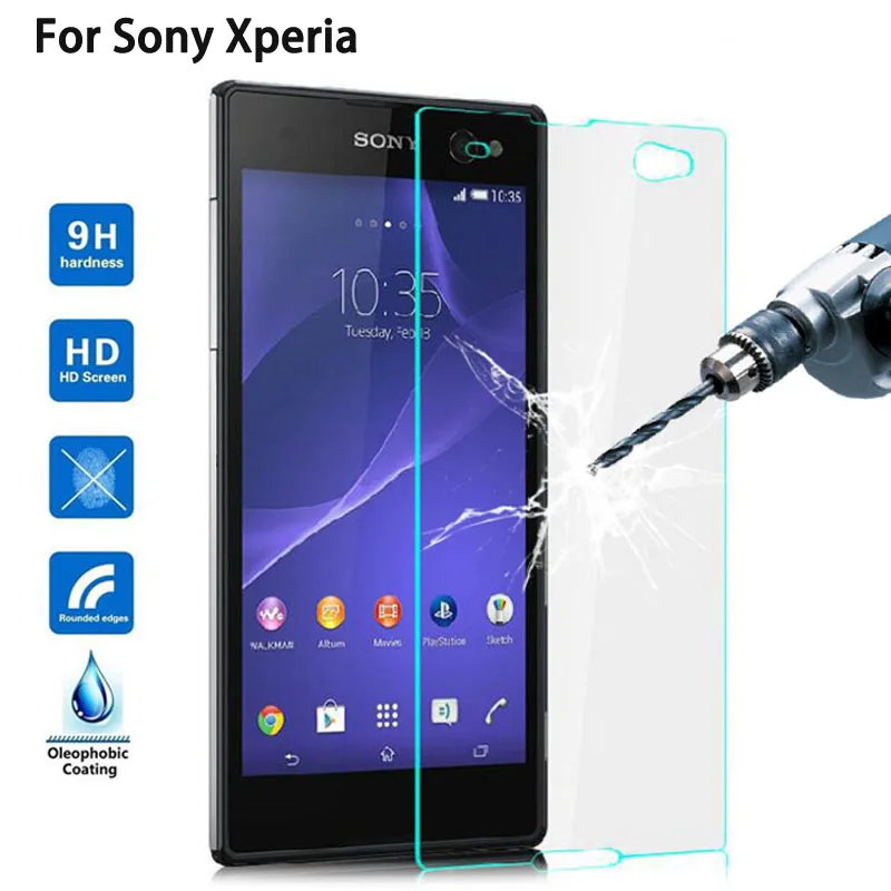 9H закаленное стекло для Sony Xperia M4 aqua Z5 Z1 Z3 Compact Mini Z L36h L39h защита экрана закаленная