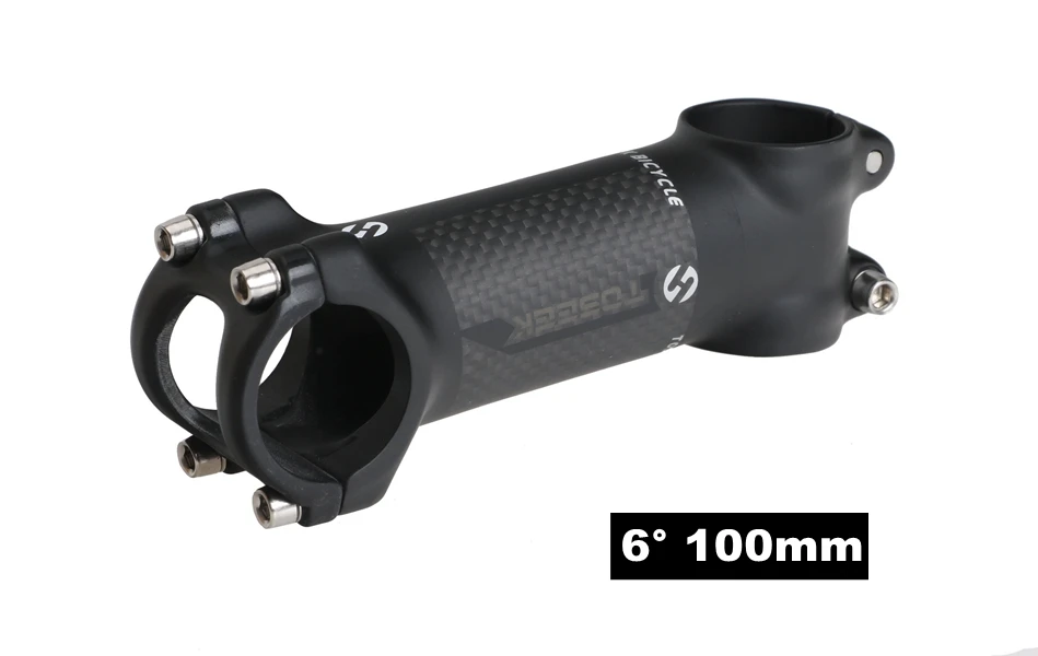 6 Degree 100mm TOSEEK велосипед стволовых 31,8 мм руль для велосипеда 60/70/80/90/100/110/120 мм Riser 6/17 градусов для горного велосипеда, руль для шоссейного велосипеда велосипед BMX велосипед MTB - Цвет: 6 Degree 100mm