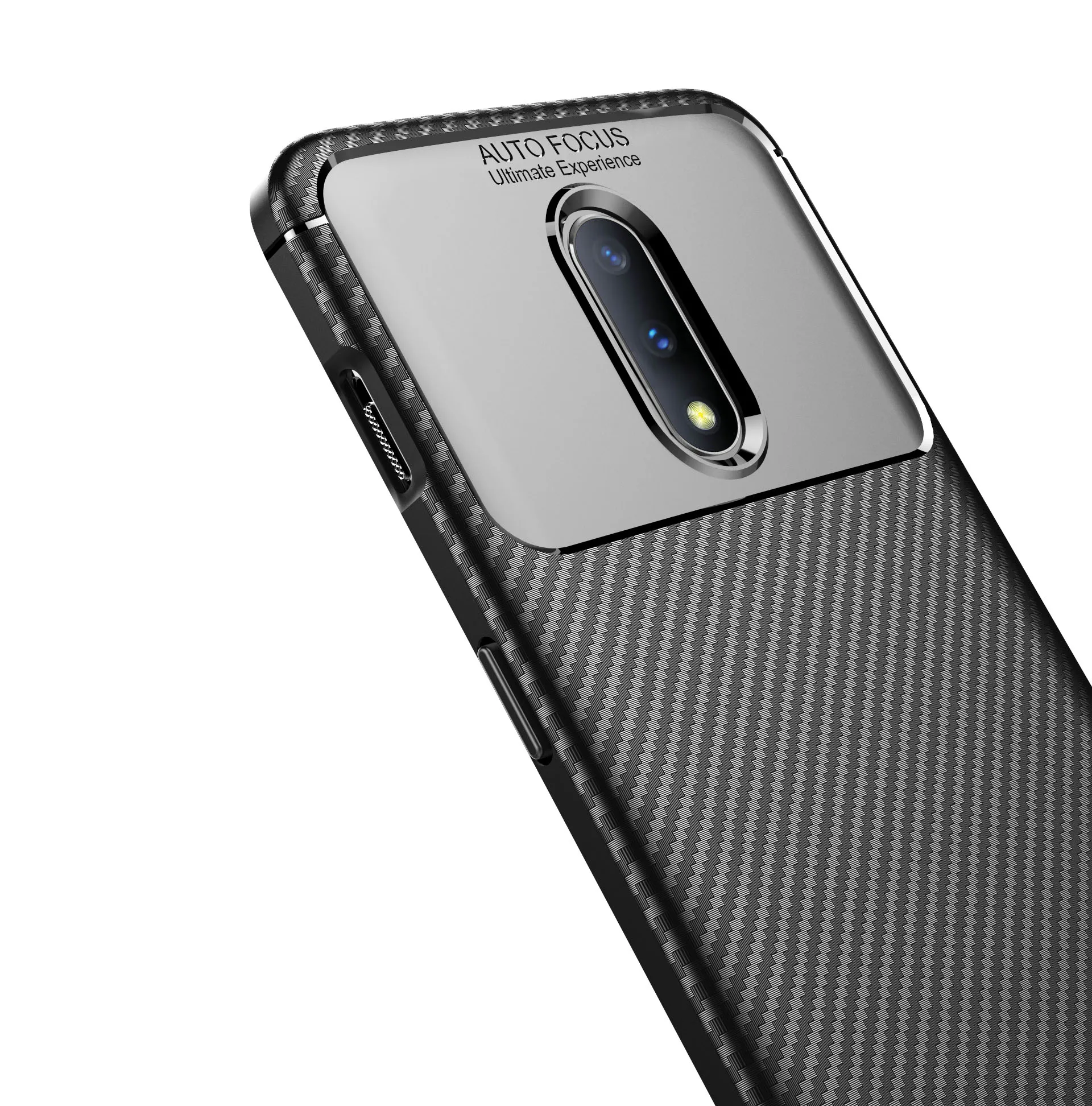 GKK чехол из углеродного волокна для Oneplus 7 деловой мягкий ТПУ оригинальный