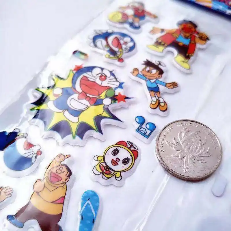6 листов/набор Мультяшные наклейки Doraemon Скрапбукинг для детской комнаты декор