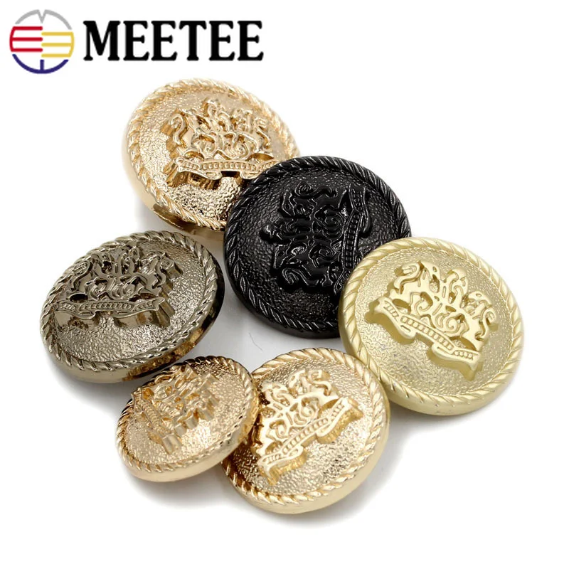Meetee 30 шт. 11 28 мм Высококачественная Металлическая пуговица с хвостовиком модные