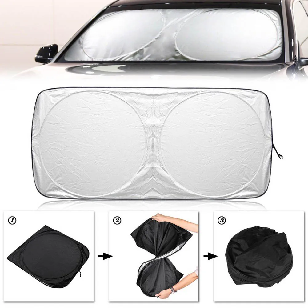 190*90cm Universal-Folding Jumbo Vorne Auto Fenster Sonnenschutz Auto Visier Windschutzscheibe UV Block Abdeckung Einfach Pickup