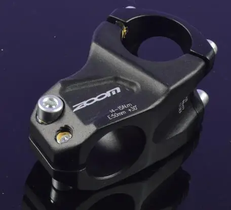black Zoom велосипедный стержень MTB для спуска на гору 30 градусов DH FR XC BMX горный велосипед 31,8 50 мм короткий руль для AM - Цвет: black