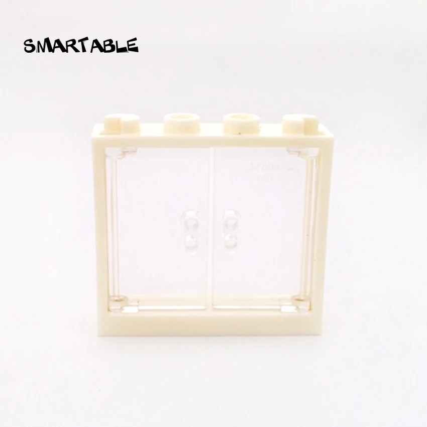 Умная оконная рама 1x4x3 строительные блоки MOC части DIY Дом кирпичные игрушки Совместимые все брендовые 60594/4530589 игрушки 20 шт./лот