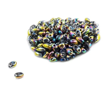 RB72 Новинка, 5x2,5 мм, блестящий чешский стеклянный бисер с двумя отверстиями, 240 шт по цвету, который вы выбираете - Цвет: RB72