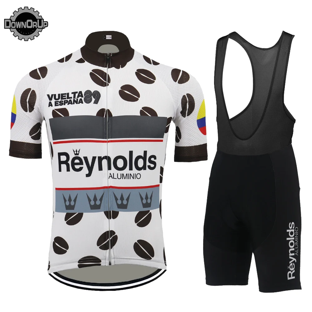 Ретро pro team Мужская велосипедная Джерси с коротким рукавом MTB Классическая