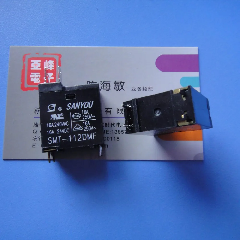 SANYOU SMT 112DMF 12VDC 16A 4PINS реле мощности 10 шт./лот бесплатная доставка|power relay|16a relay12vdc relay |