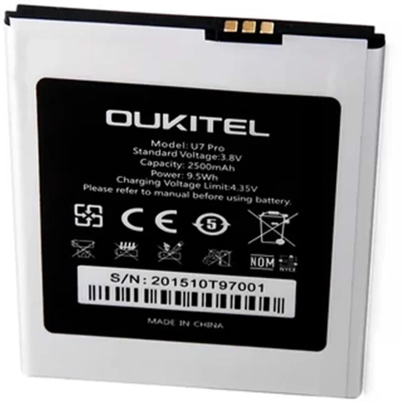 Аккумулятор 2500 мАч для Oukitel U7 Pro BQ BQS-5505 Amsterdam / BRAVIS A551 Atlas | Мобильные телефоны и
