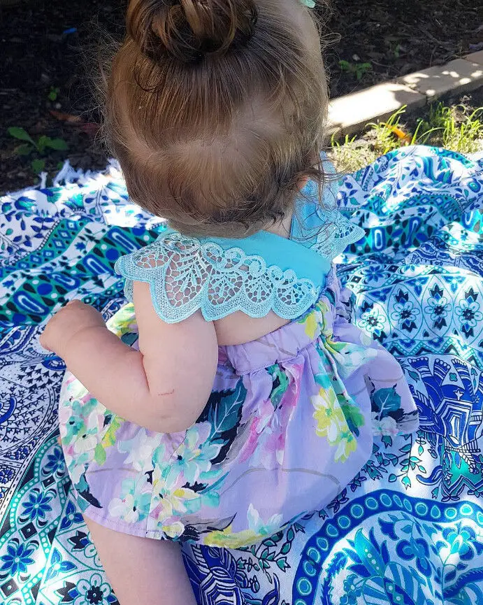 Детские Боди для девочек Одежда новорожденных одежда маленьких кружевное платье