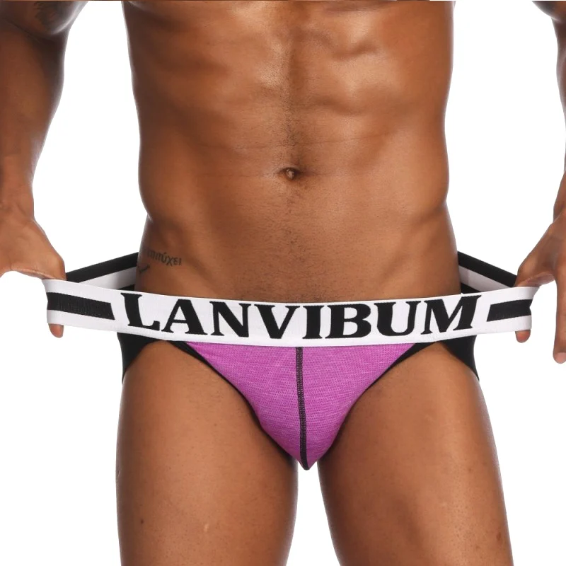 Men Low Waist G-string Lifting Hips Double Thongs Elastic Breathable Panties QL Sale |