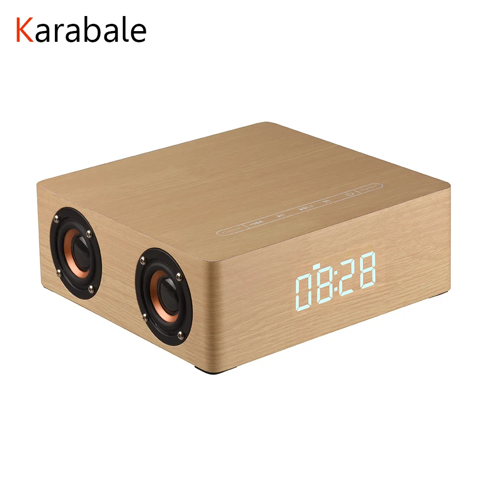 Топ Hifi деревянные bluetooth колонки портативный четыре рога сабвуфер музыка bluetooth аудио приемник handfree вызов беспроводные колонки