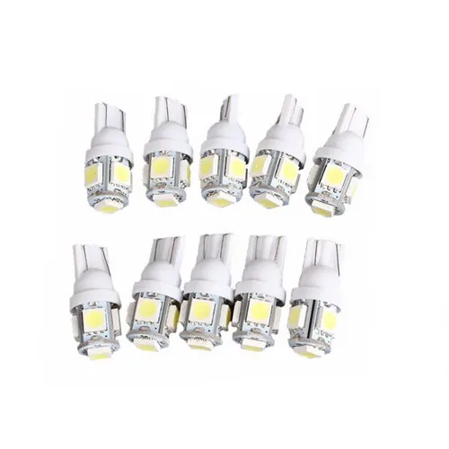 10x T10 5050 W5W 5SMD 194 168 12V светодиодный Автомобильная задняя боковая лампа 2825 158 192| |