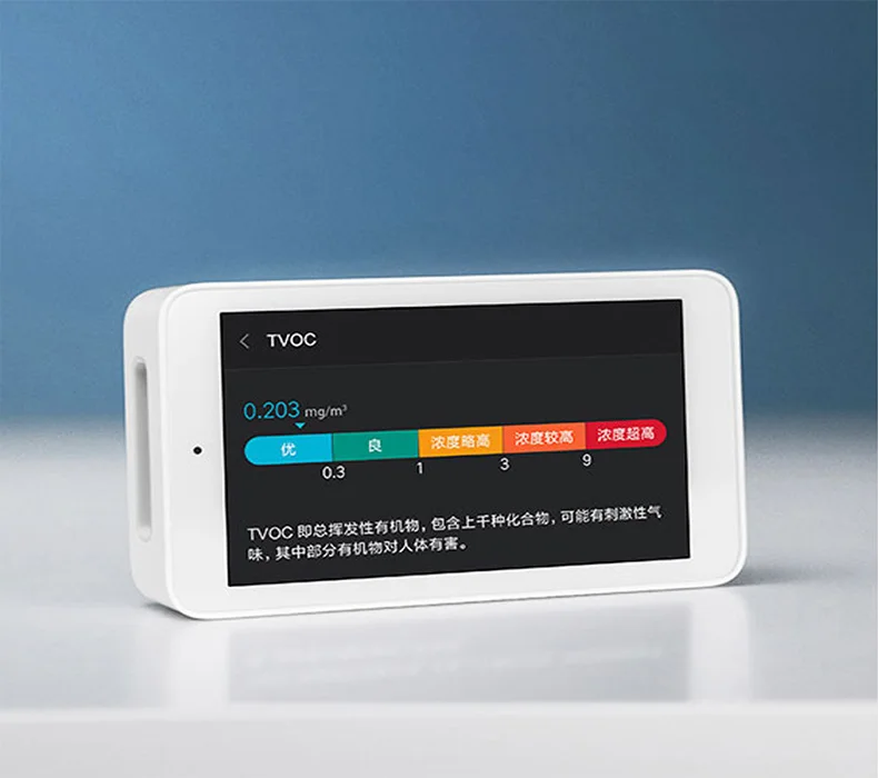 Xiaomi Air Detector отличный точный датчик 3,97 дюйма с модным сенсорным экраном USB интерфейс и дистанционный мониторинг PM2.5 CO2a