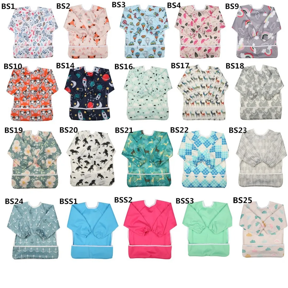 [Sigzagor]1 Baby Bib Feeding Waterproof With Pocket 6 to 24 months