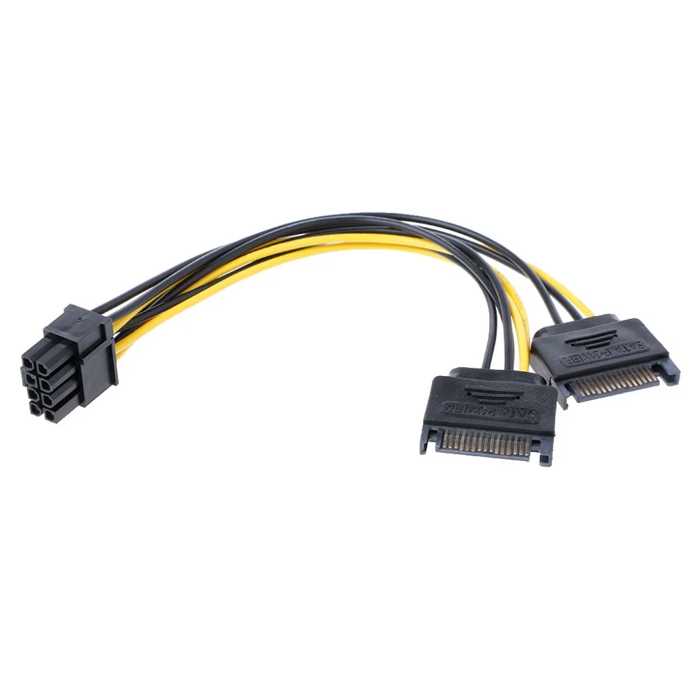 Кабель питания PCI-E Male для ПК графический видеодисплей карта 20 см провод 18AWG C26