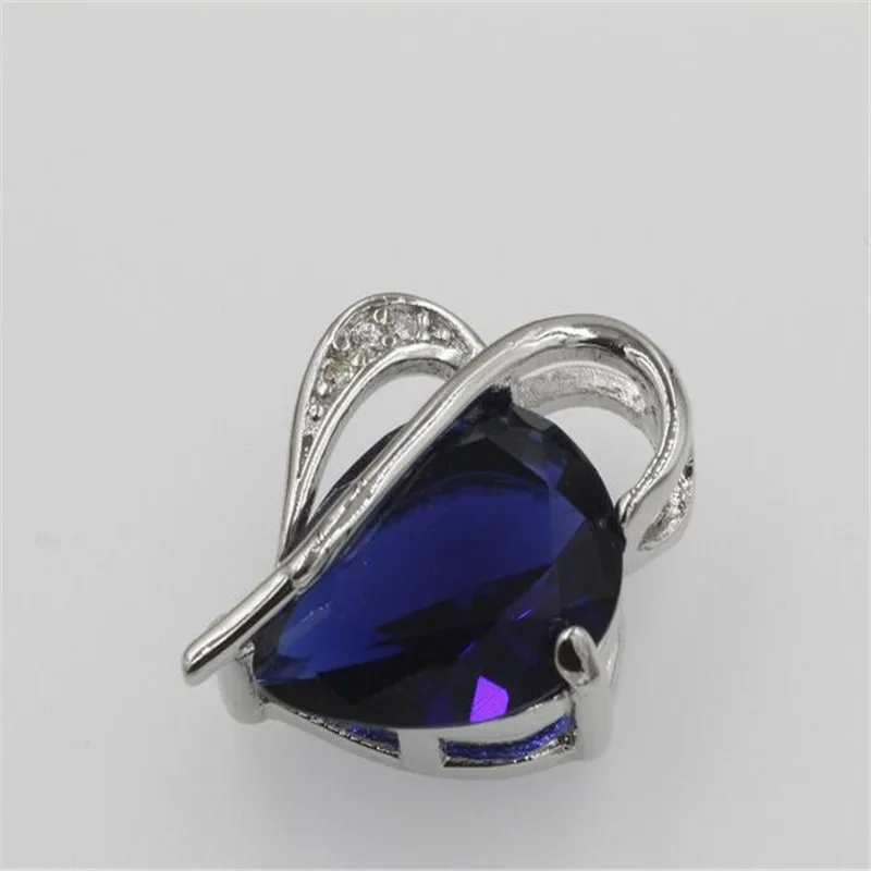 Сделай Сам классическое ожерелье с подвеской в форме сердца из кристаллов