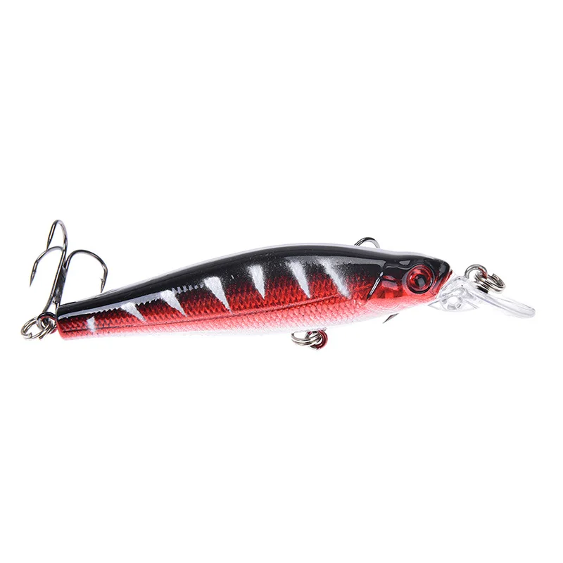 9g/8 см Пластик приманки паска Minnow Мягкая приманка для рыбы рыболовные Шад 3D Глаза