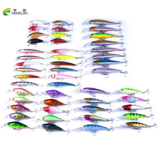 

Drop shipping 48 pcs lots fishing lures hard bait crankbaits good quality tackle 2018 new