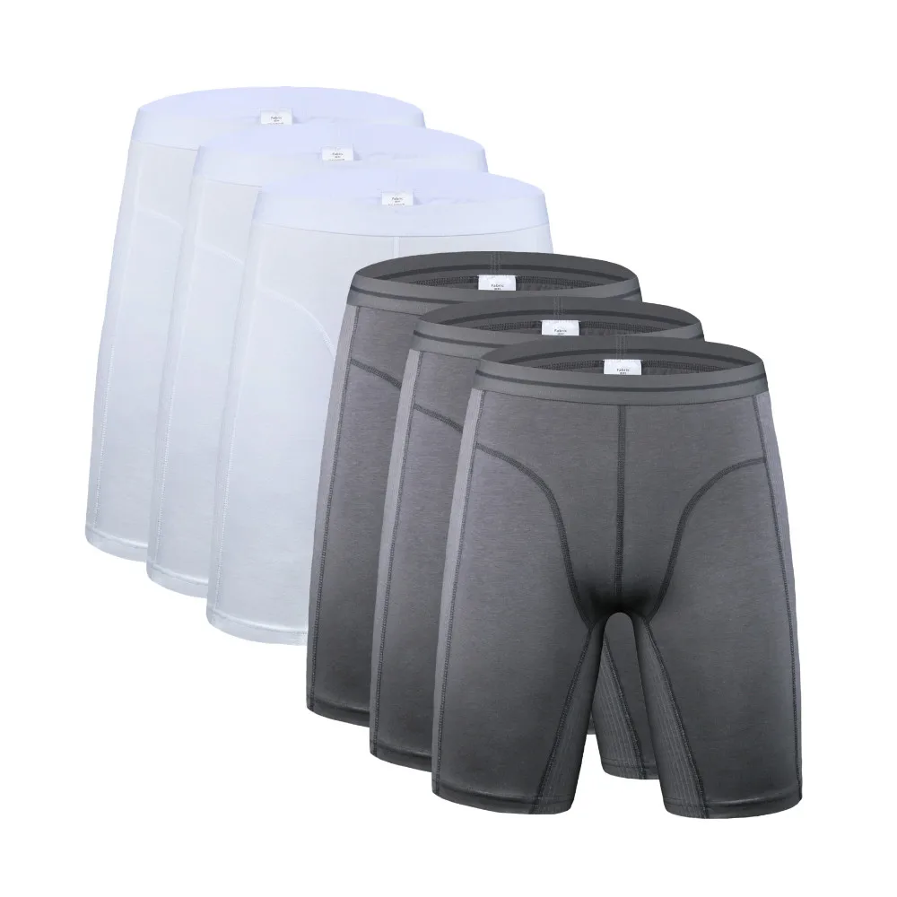 6 Pcs 1104 Mix F26 6 шт./партия, боксеры, мужские хлопковые длинные трусы, плюс размер, мужское нижнее белье, боксеры, мужские боксеры, нижнее белье, мужские трусы-боксеры - Цвет: 6 Pcs 1104 Mix F26