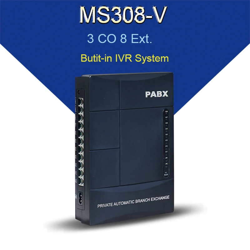 Удобная программа телефонная станция MS308 V система SOHO АТС с несколькими IVR|Детали