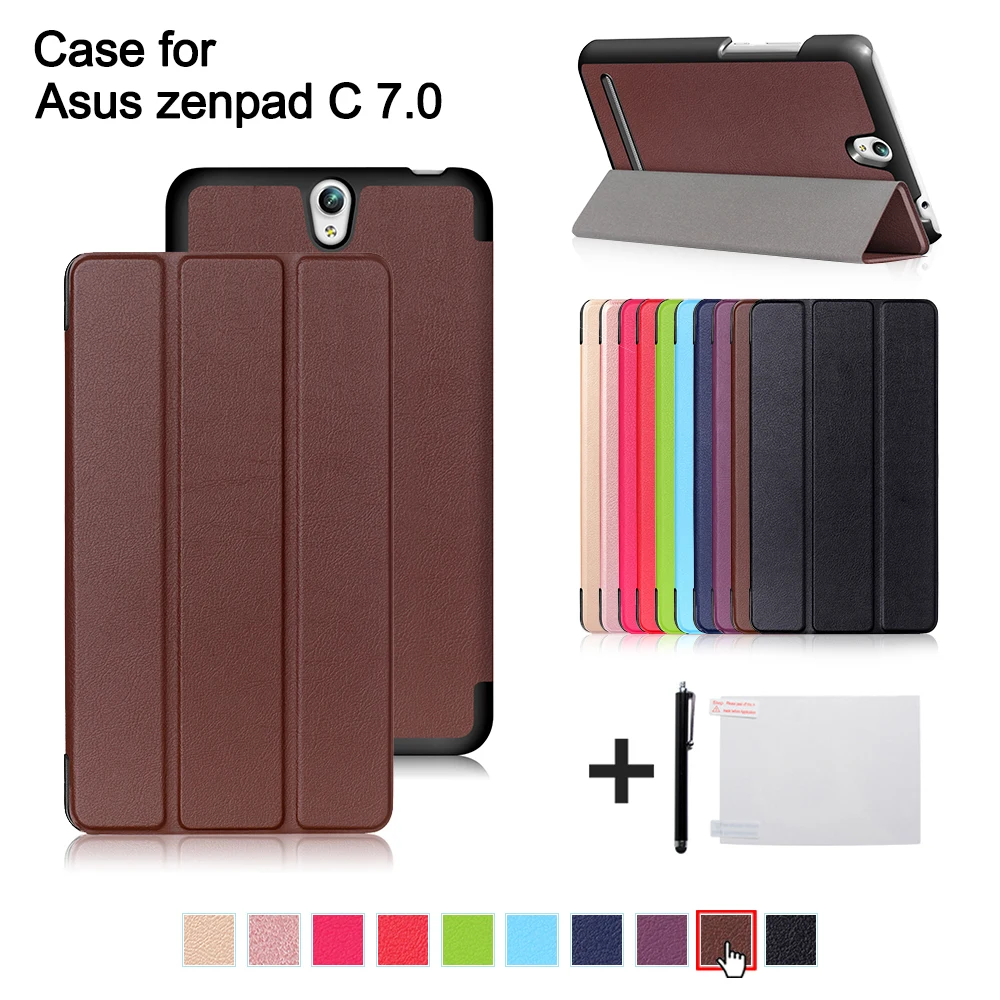 Ультратонкий Фолио подставка из искусственной кожи Магнитный чехол для Asus Zenpad C 7