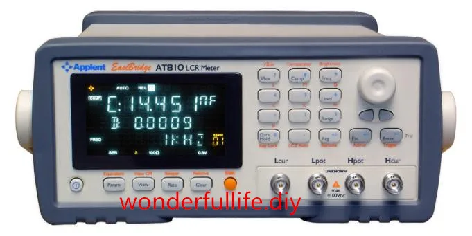 

Brand New AT810 Digital LCR Meter Accuracy 0.1% Frequency 100Hz 120Hz 1kHz 10kHz