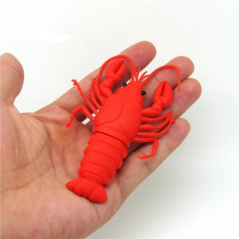 Прикольная красная зеленая креветка искусственная кожа индивидуальный мини-пк