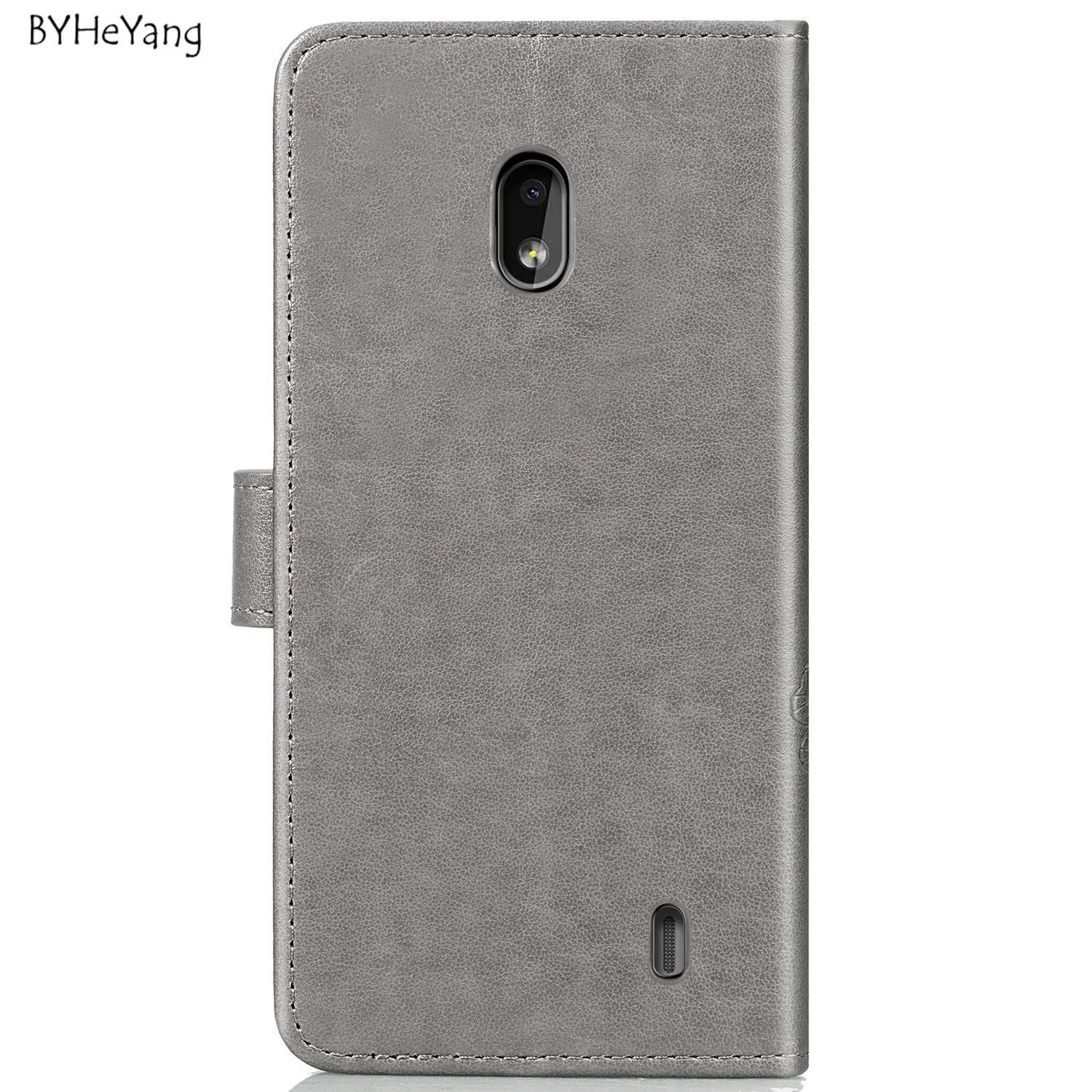 Чехол для Nokia 2 2019 роскошный флип-кошелек Магнитный винтажный мешки кожаные