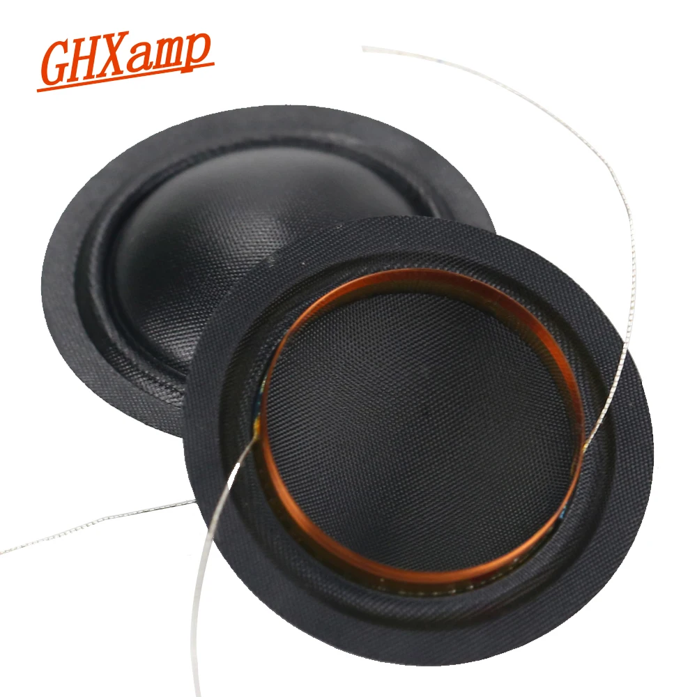 1" inch Dome Tweeters Voice Coil Silk Diaphragm Universal 25.5 Core Two Side Wires Treble Speaker Repair 4.1-8OHM for Hivi 2PCS
