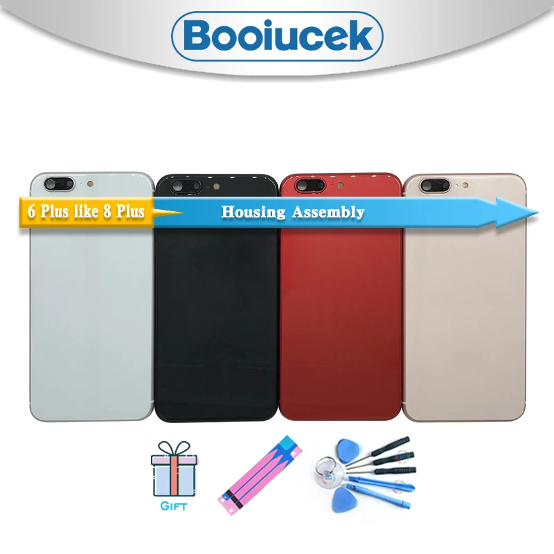 AAA для iphone 6, как 8 или 6 Plus, как 8 Plus, полный корпус, задняя крышка, задняя средняя рамка, корпус, гибкий кабель