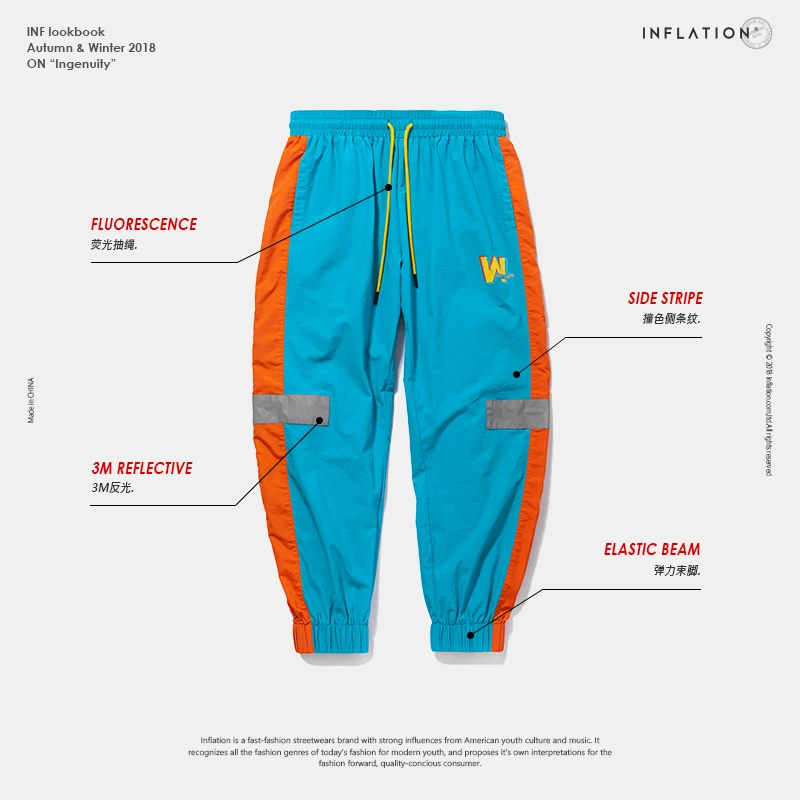 Инфляция 2019 мужская одежда спортивные штаны мужские летние новые модные