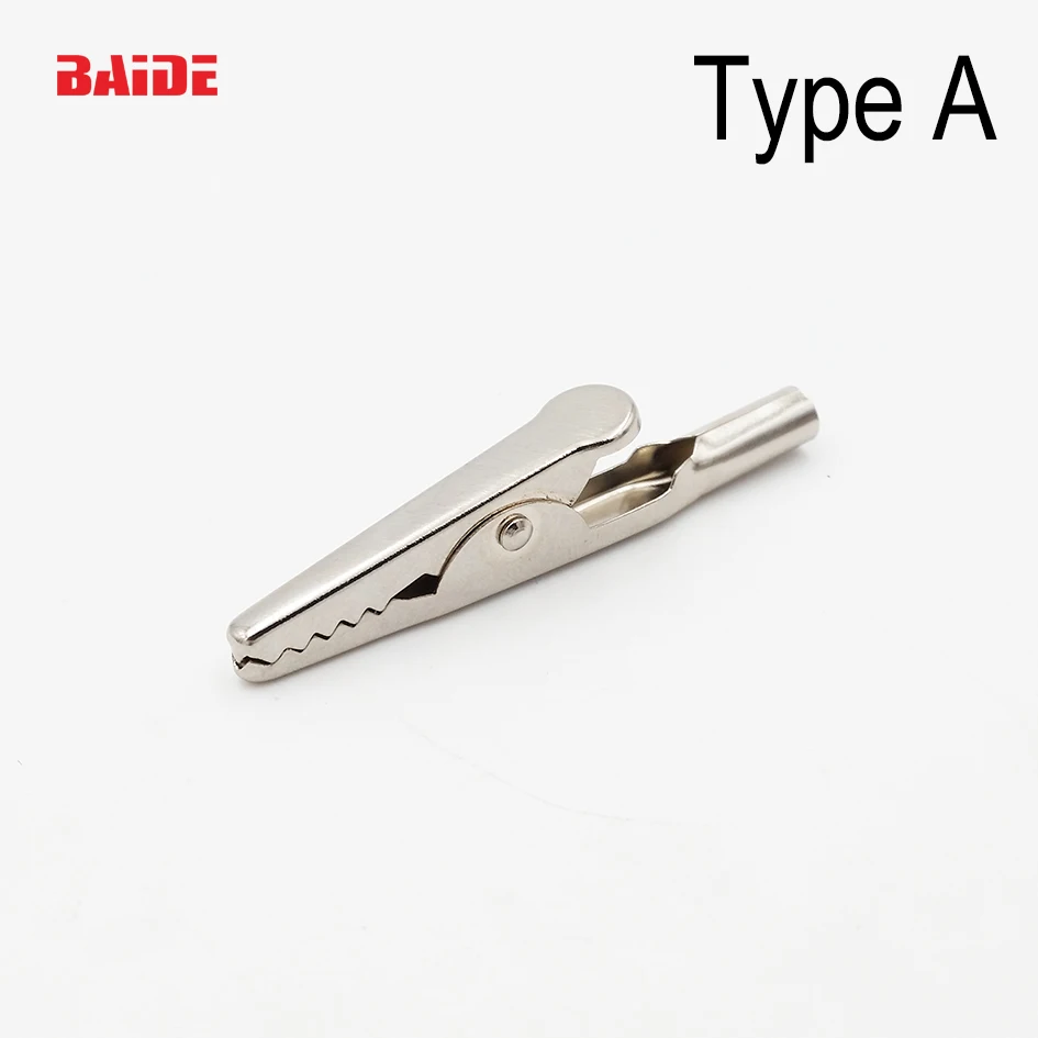 Металлический зажим типа крокодил с круглым хвостом Электрический для