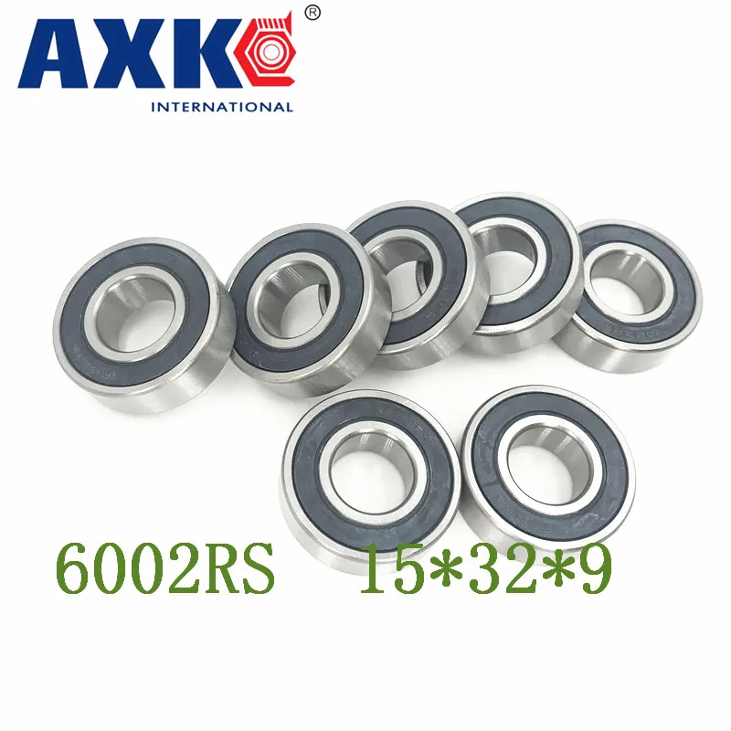 Подшипник Axk 6002rs Abec-3 (8 шт.) Шариковые подшипники с глубокой канавкой 15*32*9 мм 6002-2rs