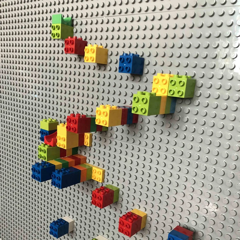 Креативный LegoINGly Duplo строительный блок настенная опорная плита дизайнерский