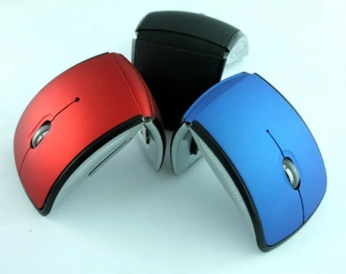 Мини тонкая Складная Беспроводная дуга 2 4 ГГц оптическая мышь Мыши для ноутбука