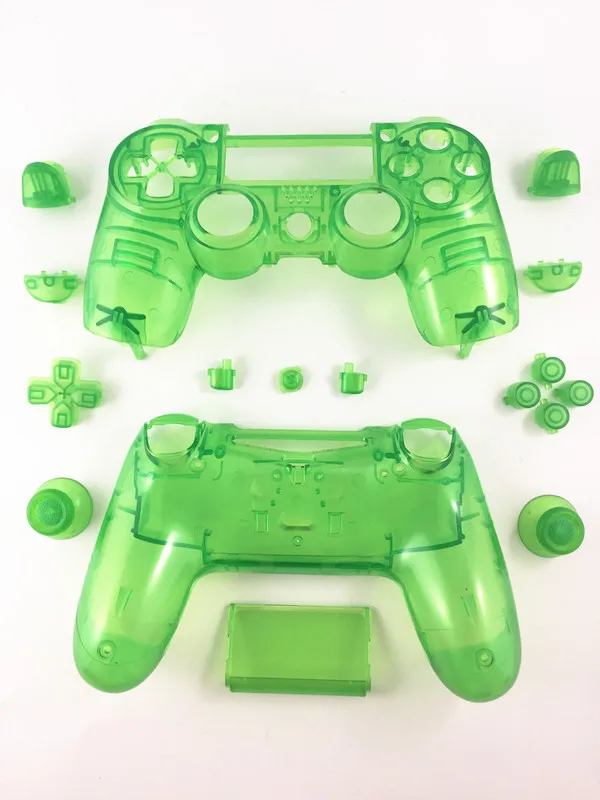 Для sony Playstation 4 PS4 Dualshock 4 геймпад V1 контроллер Прозрачный Кристалл Передняя Задняя полный комплект корпус Оболочка Чехол