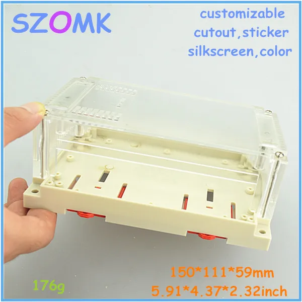 10 штук в партии пластиковые корпуса для электроники din rail Корпус 150*111*59 мм